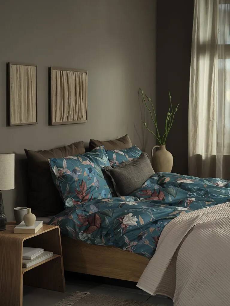 BERTHA Plus Sengetøj BERTHA satin 140x200 blå