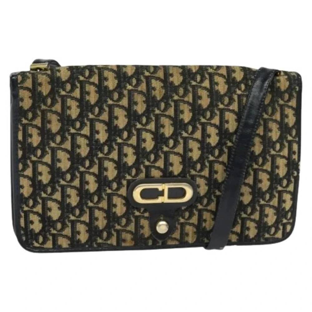 Dior Vintage Pre-owned Trotter Canvas Skuldertaske - Vintage - Dame - Flerfarvet - ONE SIZE - Uld