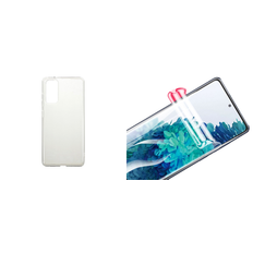 Samsung Galaxy S20 FE Beskyttelsesfilm og Transparent TPU Cover