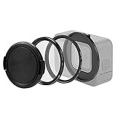 PULUZ 52 mm CPL+ UV-filter kompatibelt med GoPro Hero11 svart/HERO10 svart/HERO9 svart, med adapterlinsadapter ringset, polariserad linshuvud filterset linsskydd