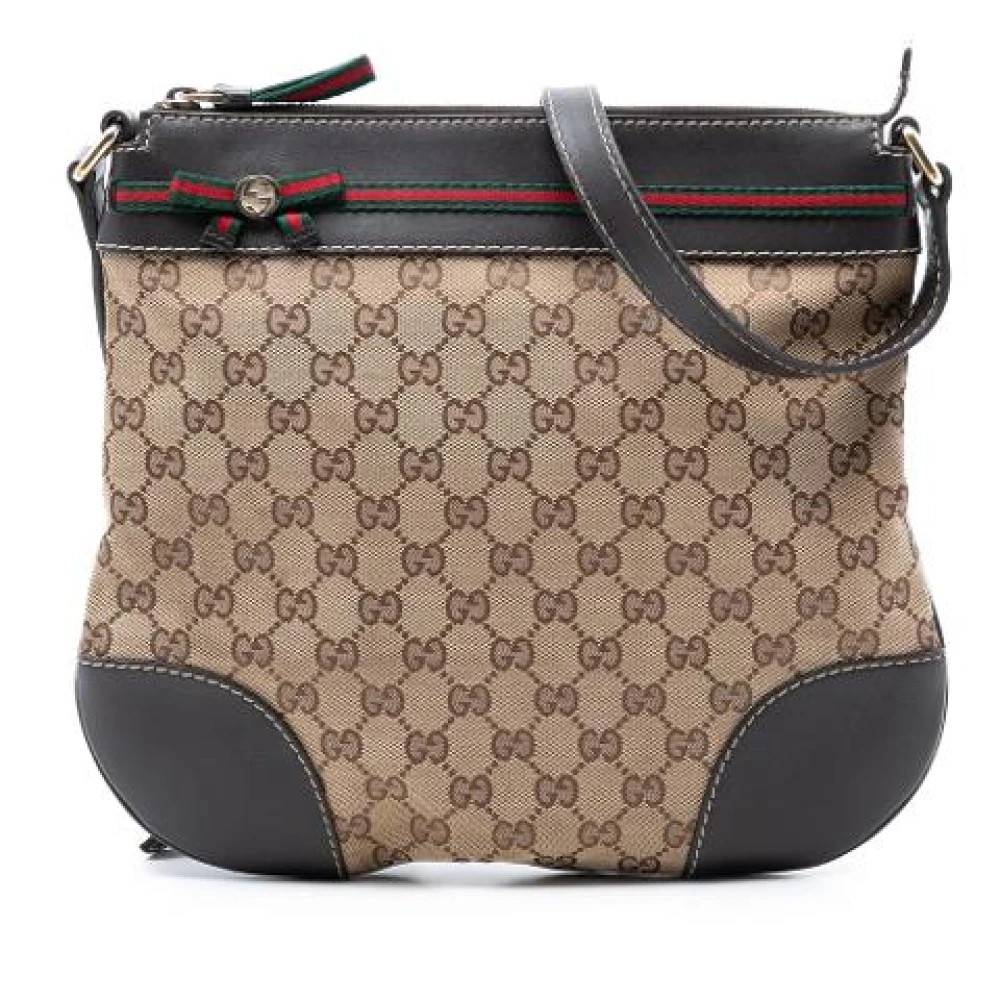 Gucci Vintage Pre-owned Mayfair Crossbody Taske - Vintage - Dame - Brun - ONE SIZE - Læder