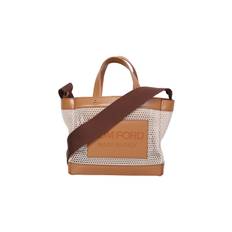 White And Beige Mini Shopping Bag