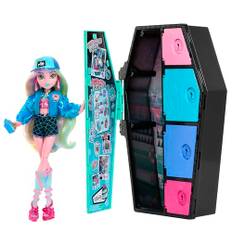 Monster High-docka och modeset, Lagoona Blue med utklädningsskåp och mer än 19 tillbehör, Skulltimate Secrets, HKY64