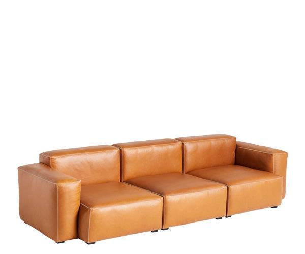 HAY Mags Soft Sofa - Low Arm - 3 Pers. - Sense Læder
