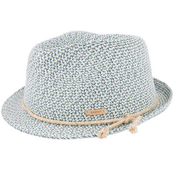 Barts - Blå straw Hatt - Kids Axton Hat Straw Blue Trilby @ Hatstore