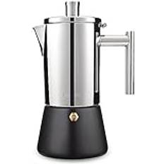 Easyworkz Diego spishäll espressobryggare Rostfritt stål Moka Pot 520 ml, svart