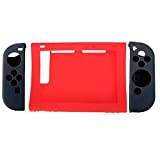 OSTENT Mjuk silikonskyddshölje med fodral för konsol Nintendo Switch