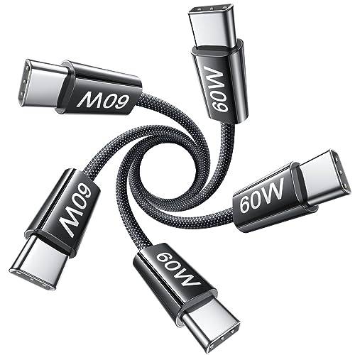 LISEN USB C Kabel, 60W C auf C Typ Schnellladekabel [5er-Pack, 3.3FT] Typ C auf Typ C für Samsung S23 S22 S21 Note 20 Ultra, Google Pixel 7 6 Pro, iPad mini/Pro, iPad Air 4, MacBook Pro 2020