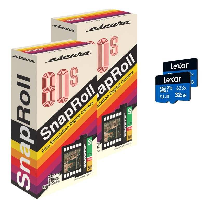 Escura SnapRoll Mini Digital Camera 2-pack