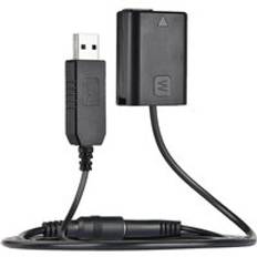 Andoer np -fw50 dummy batteri+dc powerbank usb-kabel för ac -pw20 sony nex -3/5/6/7 series a33 a37 a35 a55 a7 a7r a7ii a6000 a6300