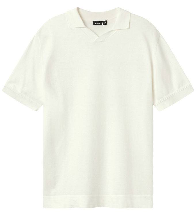 LMTD Polo - NlmHanne - White Alyssum - LMTD - 7-8 år (122-128) - Polo