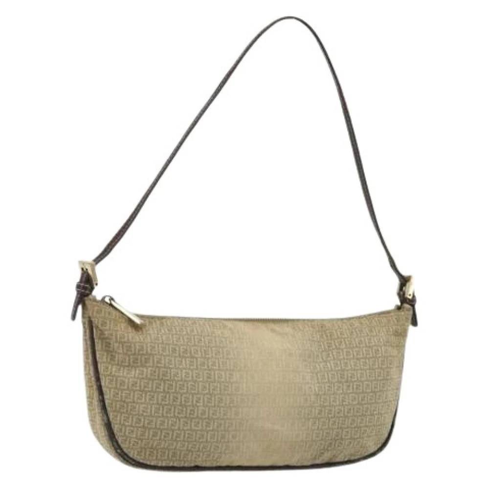 Fendi Vintage - Pre-owned Zucchino Canvas Hand Bag Vintage - Dam - ONE Size - Läder