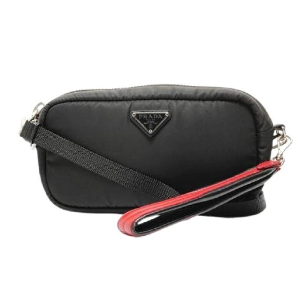 Prada Vintage Pre-owned Vintage Skuldertaske - Vintage - Dame - Sort - ONE SIZE - Uld