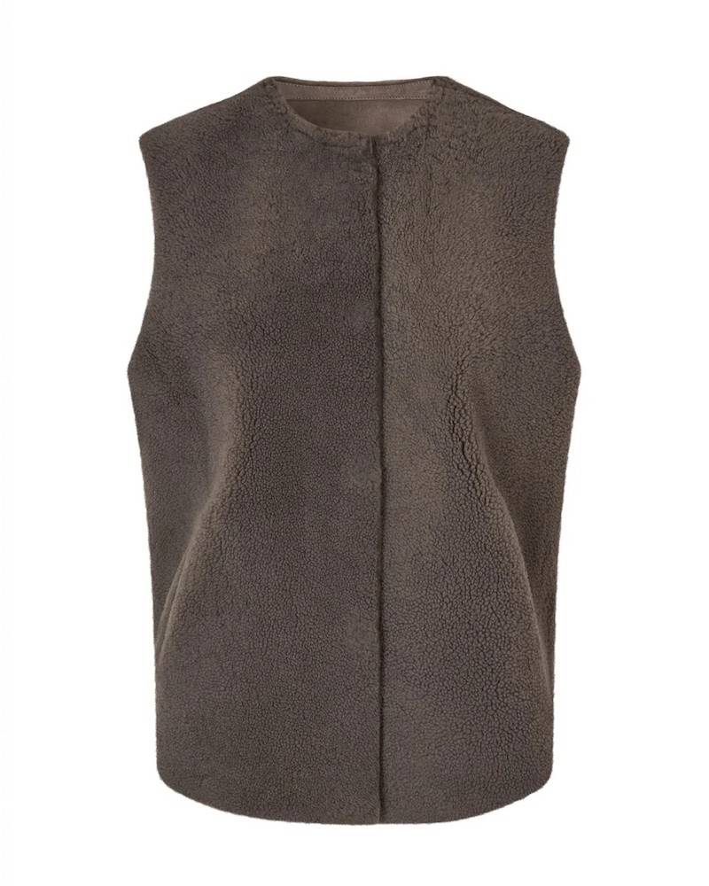 Benedikte Utzon Heidis Vest Taupe.