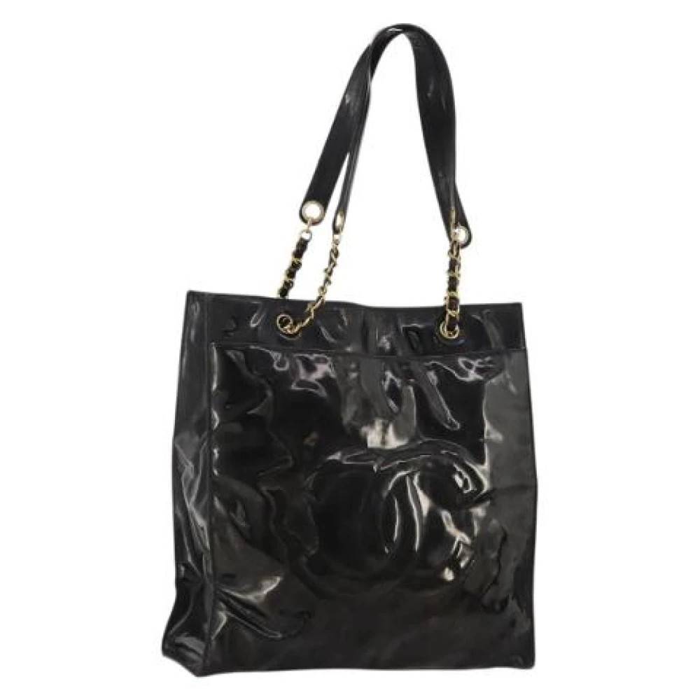 Chanel Vintage Pre-owned Læder Tote Bag - Vintage - Dame - Sort - ONE SIZE - Læder