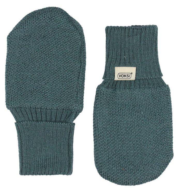 Voksi Vantar - Ull - Sea Green - Voksi - 0-1 år (50-80) - Vantar