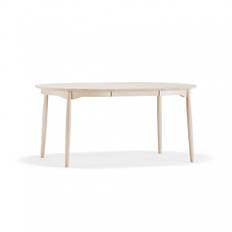Matbord Carl, Utförande Björk - Ljus mattlack, Storlek Ø 115 cm + 50 cm