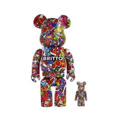 Bearbrick 100+400% Romer Britto Toys - Multicolor - 01