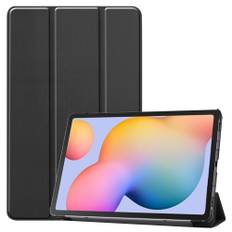 Samsung Galaxy Tab S6 Lite - Tri-Fold læder cover - Sort