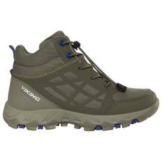 Viking Kid's Track Mid Waterproof SL Vandringskängor Barn Storlek 37 Färg olivgrön