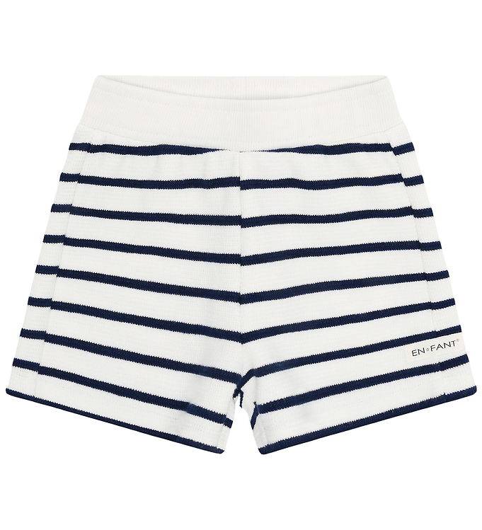 En Fant Shorts - Stripe - Medieval Blue - En Fant - 2 år (92) - Shorts
