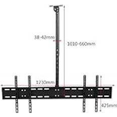 TV bracket TV-väggfäste TV-takfäste, 360° vridbar och lutande TV-fäste, passar 14-40 tums tv-apparater, för två 2 skärmar för 26-70 tums tv-apparater TV stand