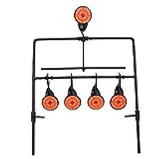 Skjutmål med Hot Metal Roterande Spinning 5 Targets Umarex 22lr Stål Klistermärken Motstånd Mer än Tillbehör för Gevär Airgun Skytte Airsoft Gun 2000 Fps Utomhus- och