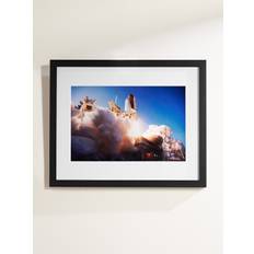 Sonic Editions - Framed 2011 Discovery Lift Off Print, 16&quot; x 20&quot; - Men - Black