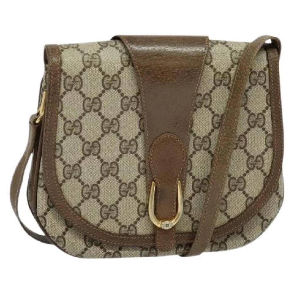 Gucci Vintage Pre-owned Canvas gucci-tasker - Vintage - Dame - Beige - ONE SIZE - Uld
