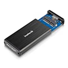 Inateck [Support UASP] USB 3.0 mSATA aluminium SSD kapsling adapter fodral med USB 3.0 datakabel för M50 mSATA SSD