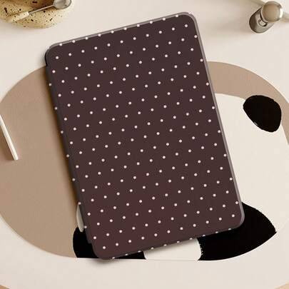 1 st. skyddande fodral med kaffebrunt prickmönster, kompatibelt med Kindle 2024, Kindle NK 11/Kindle Basic, Kindle Paperwhite 5, 10,2" 2025 (10:e gene - Multifärgad (Multi-size)
