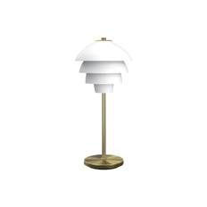 Bordslampa Valencia mattvit/mässing