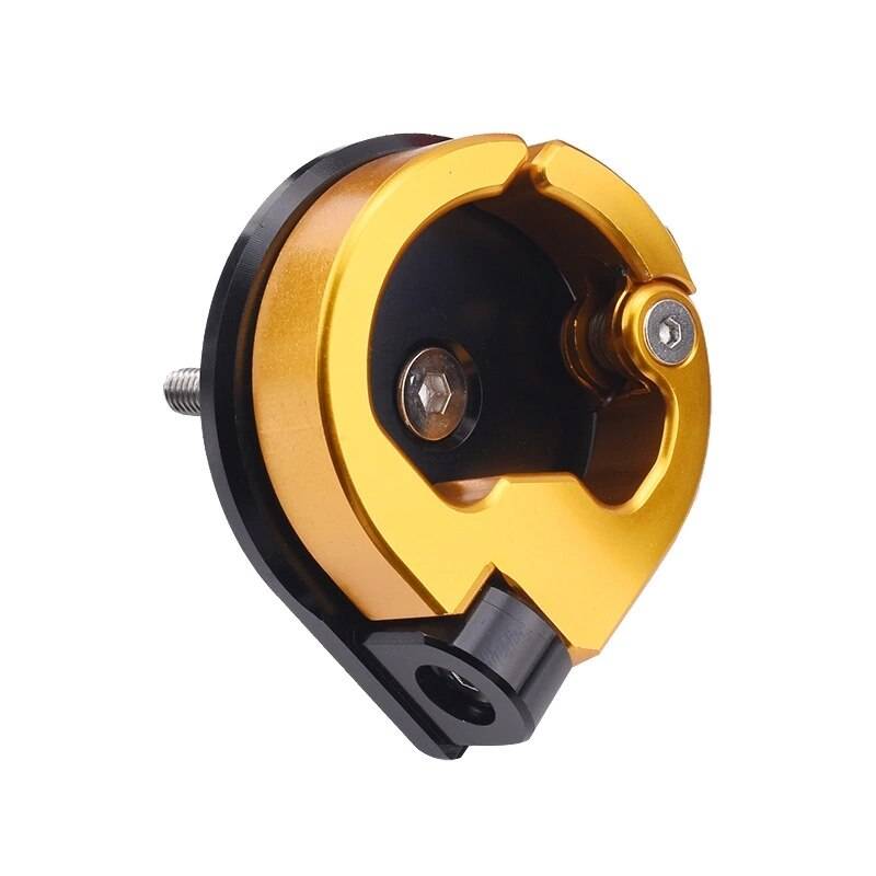 Allmän motorcykel krok cnc bearbetning motorcykel hjälm krok scooter vridbar krok - Guld-