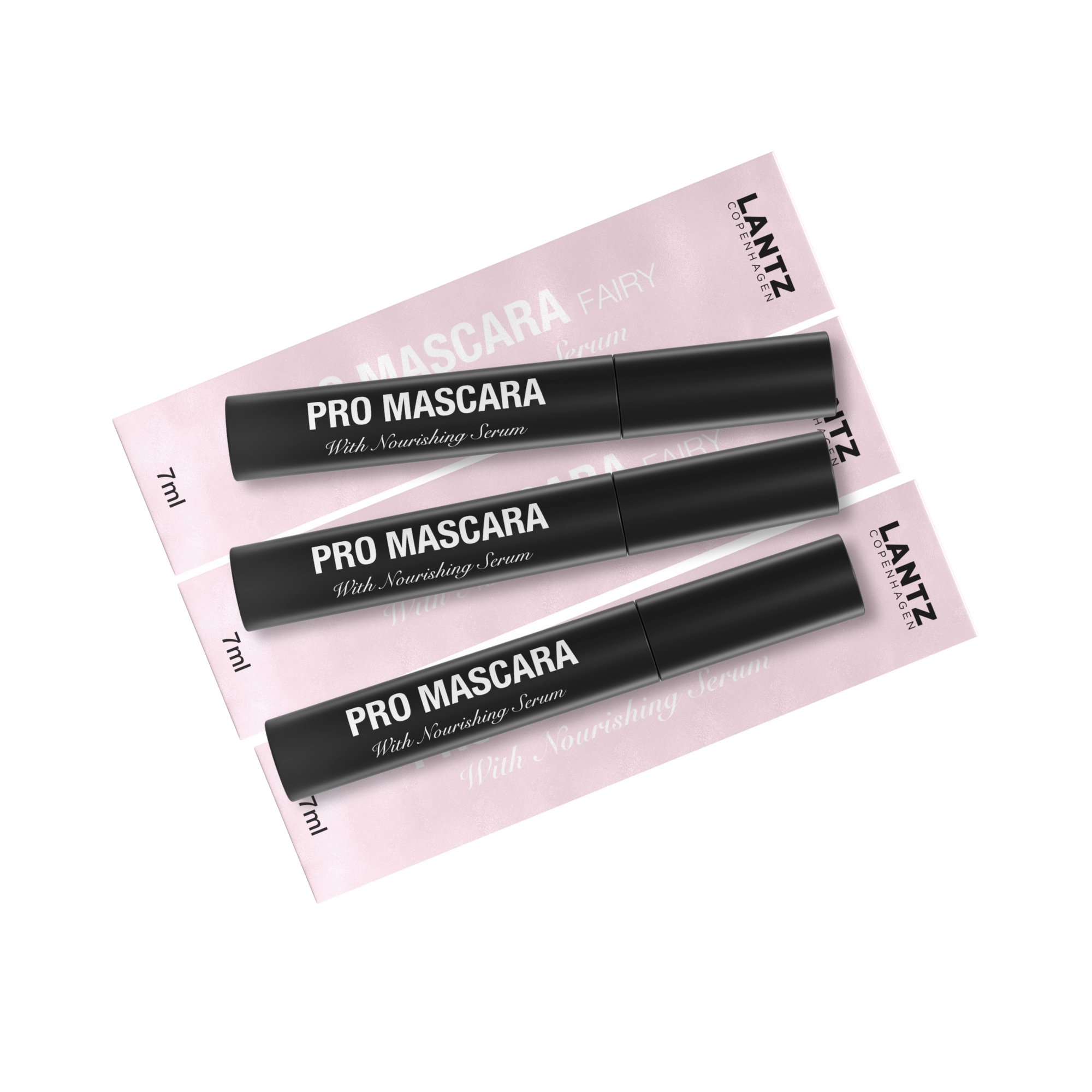3 x Pro Mascara Fairy 07, sort | Lantz Copenhagen.