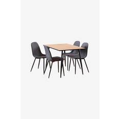 NORDFORM - Wilma rektangulært spisebordssæt 120x80x75 cm - Hvid
