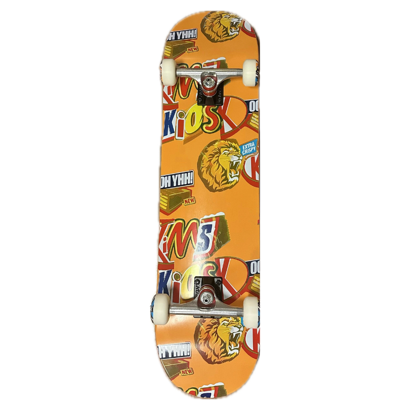 Nybegynder Pro complete skateboard - Kims kiosk - Snack Deck Orange (8.0-8.5) - 8.0