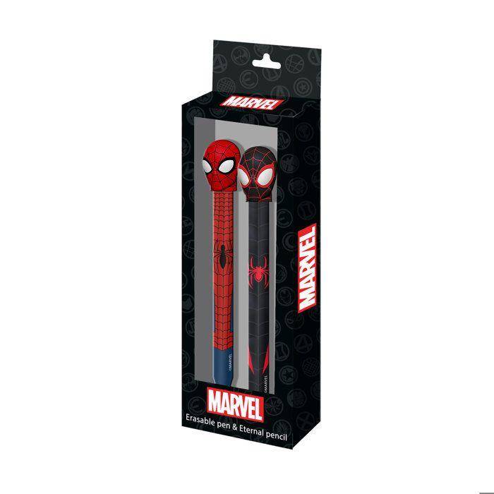 Pack de Crayon Éternel + Stylo - Spiderman Peter - Rouge - Taille Unique röd