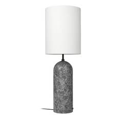 Gravity Floor Lamp XL High - Grey Marble/White Shade