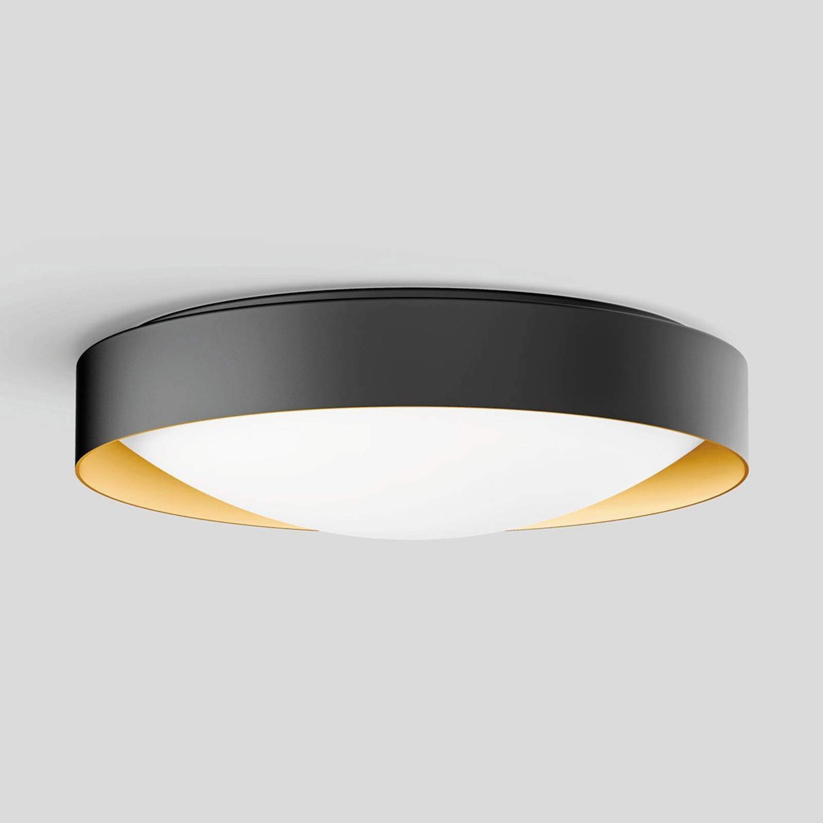 BEGA LED taklampa Studio Line, dimbar, Svart, Hall, Aluminium / grå / zink, LED-taklampa