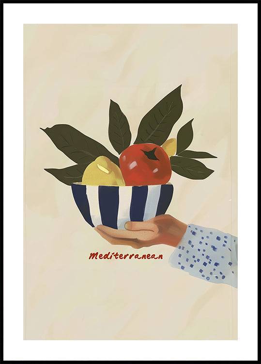 Fruitful Harmony (100x140cm) - Plakater > Konstaffischer, Vintage Posters, Kök Posters, Barnväggskonst, Illustrationsposters, BD, LANGFIX