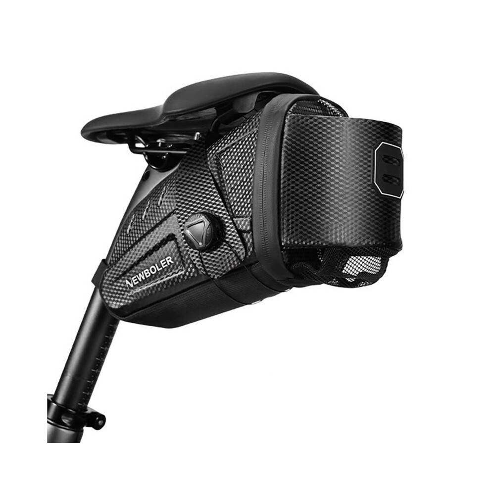 NEWBOLER 2.5L Waterproof Bicycle Saddlebag Quick Release MTB Road Bike Saddlebag Reflective Striped BikeTool Bag MTB Accessories