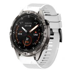 Garmin MARQ Adventurer Gen 2 Urrem i silikone, 22mm - Hvid