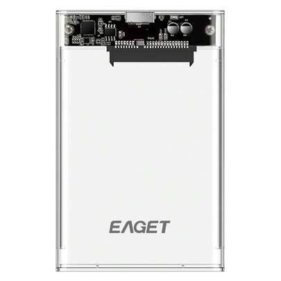 Bärbart hårddiskkabinett, SATA till USB 3.0 SSD-hårddiskkabinett, externt hårddiskkabinett för 2,5 tums HDD SSD, höghastighets 5 Gbps USB 3.0 till typ - transparent