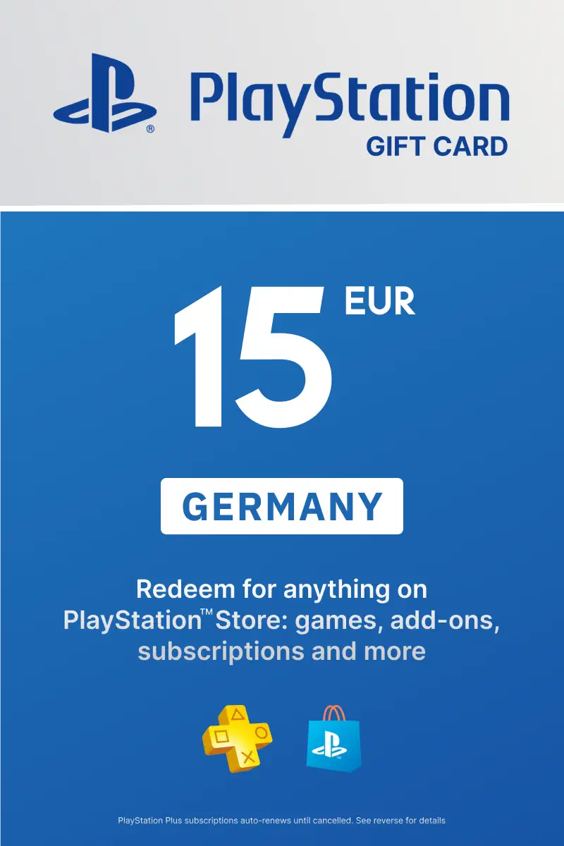 PlayStation Network Card 15 EUR (DE) PSN Key Germany