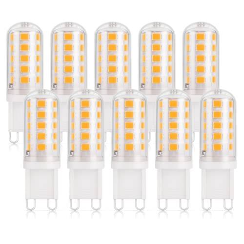 DiCUNO G9 LED Lampe, Warmweiß 2700K, 3W ersetzt 30W, 410lm, 10er Pack