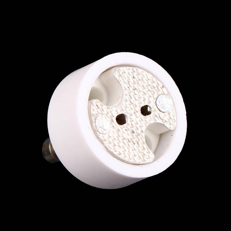 Gu10 till Mr16 Högkvalitativ Keramisk Sockelbas Halogen LED Lampa G4 Gu5.3 Gy6.35 Stiftadapter Vit Omvandlare Lamphållare