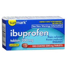 Sunmark, Ibuprofen, 200 mg, 100 tabs