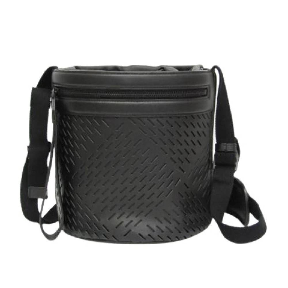 Bottega Veneta Vintage Pre-owned Drawstring Bucket Bag - Vintage - Herre - Sort - ONE SIZE - Uld