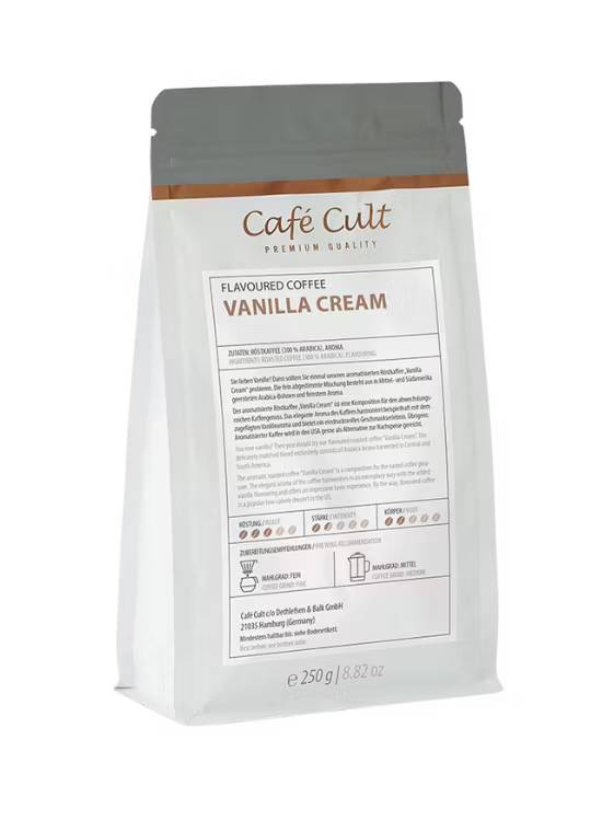 Café Cult Smaksatt kaffe Vanilla Cream kaffebönor 250g
