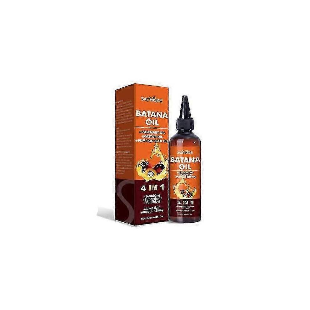 (1PCS) suitable for all hair types, 4-in-1 organic batana oil with rosemary, pumpkin seed and castor oil for hair growth